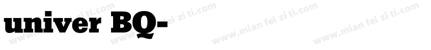 univer BQ字体转换